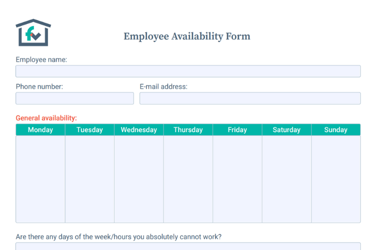 policies-procedures-availability-form-template-firstvisit-software